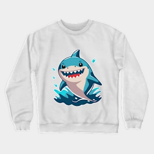 Little Funny Shark Crewneck Sweatshirt